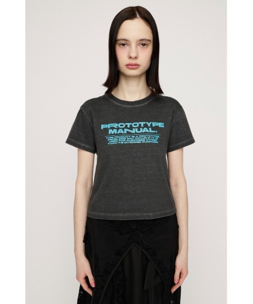 SLY(スライ)の「COMPACT LOGO T/SH コンパクト ロゴ Tシャツ 半袖 夏服 春服(Tシャツ/カットソー・レディース・ホワイト/ライトブラック/ピンク/ブラック・FREE)」の15枚目の写真