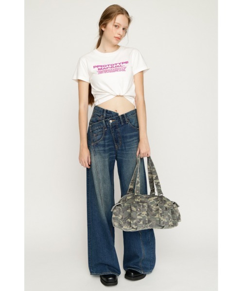 SLY(スライ)の「COMPACT LOGO T/SH コンパクト ロゴ Tシャツ 半袖 夏服 春服(Tシャツ/カットソー・レディース・ホワイト/ライトブラック/ピンク/ブラック・FREE)」の22枚目の写真