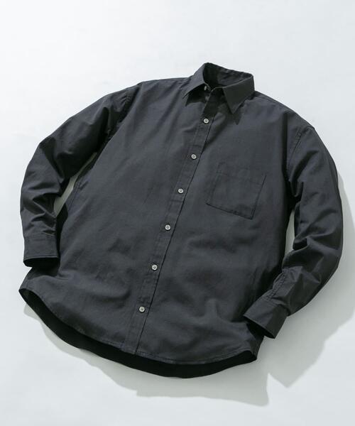 URBAN RESEARCH ROSSO MEN(アーバンリサーチロッソメン)の「『WEB限定』『イージーケア』『XLサイズあり』アーバンリラックスリネンシャツ(シャツ/ブラウス・メンズ・ブルー/ブラック/アイボリー/カーキ/ホワイト/ネイビー・X-LARGE/LARGE/MEDIUM/SMALL)」の4枚目の写真