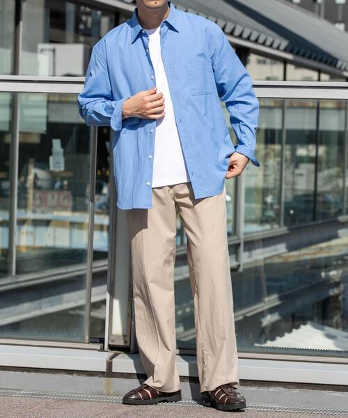 URBAN RESEARCH ROSSO MEN（アーバンリサーチロッソメン）の「『WEB限定』『イージーケア』『XLサイズあり』アーバンリラックスリネンシャツ（シャツ/ブラウス・メンズ・ブルー/ブラック/アイボリー/カーキ/ホワイト/ネイビー・X-LARGE/LARGE/MEDIUM/SMALL）」の17枚目の写真