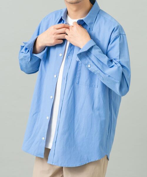URBAN RESEARCH ROSSO MEN（アーバンリサーチロッソメン）の「『WEB限定』『イージーケア』『XLサイズあり』アーバンリラックスリネンシャツ（シャツ/ブラウス・メンズ・ブルー/ブラック/アイボリー/カーキ/ホワイト/ネイビー・X-LARGE/LARGE/MEDIUM/SMALL）」の20枚目の写真