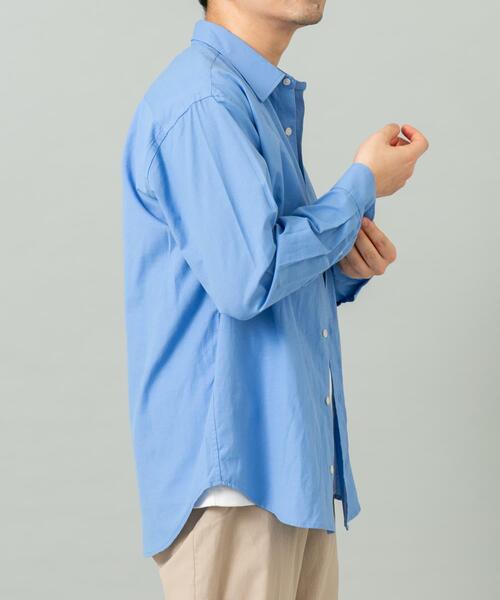 URBAN RESEARCH ROSSO MEN（アーバンリサーチロッソメン）の「『WEB限定』『イージーケア』『XLサイズあり』アーバンリラックスリネンシャツ（シャツ/ブラウス・メンズ・ブルー/ブラック/アイボリー/カーキ/ホワイト/ネイビー・X-LARGE/LARGE/MEDIUM/SMALL）」の21枚目の写真