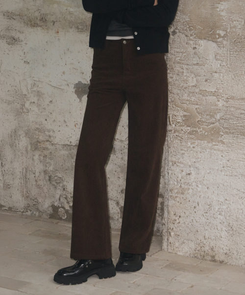 LEATHERY（レザリー）の「ポケットステッチストレートコーデュロイパンツ[ブラック]（その他パンツ・レディース・その他・S/M）」の3枚目の写真