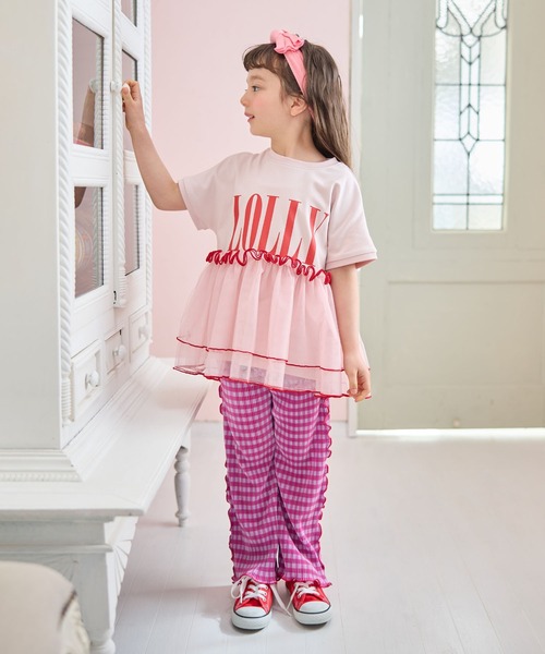 Piet(ピエット)の「チェックプリーツパンツ(その他パンツ・キッズ・ピンク/ブラック・120/130/110/100)」の14枚目の写真