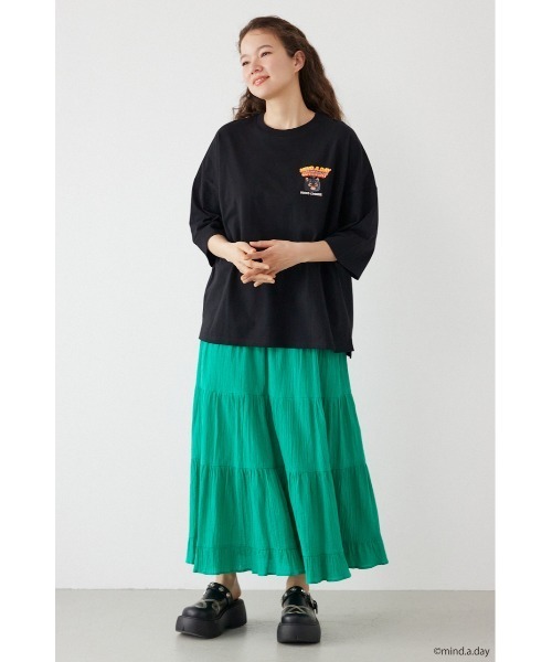 RODEO CROWNS WIDE BOWL(ロデオクラウンズワイドボウル)の「(MIND.A.DAY)SPECIAL FOODS Tシャツ(Tシャツ/カットソー・レディース・ブラック/レッド/オフホワイト/ライトイエロー・FREE)」の19枚目の写真