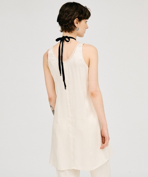 PRANK PROJECT(プランクプロジェクト)の「【2026Summer Pre-Order】サテンタンクチュニック / Satin Tank Tunic(チュニック・レディース・ホワイト/ピンク/ブラック・FREE)」の8枚目の写真