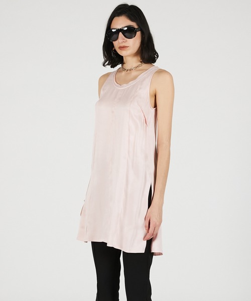 PRANK PROJECT(プランクプロジェクト)の「【2026Summer Pre-Order】サテンタンクチュニック / Satin Tank Tunic(チュニック・レディース・ホワイト/ピンク/ブラック・FREE)」の11枚目の写真