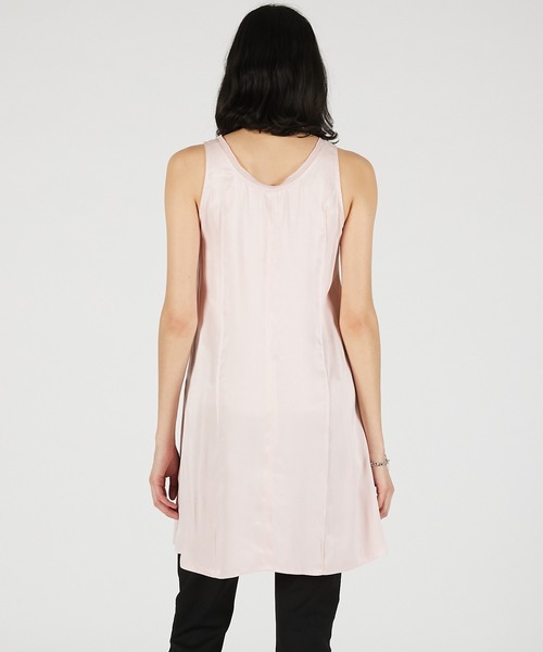 PRANK PROJECT(プランクプロジェクト)の「【2026Summer Pre-Order】サテンタンクチュニック / Satin Tank Tunic(チュニック・レディース・ホワイト/ピンク/ブラック・FREE)」の12枚目の写真