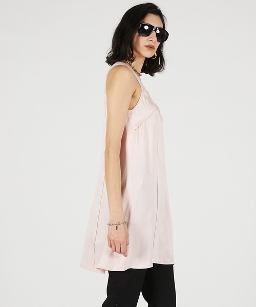 PRANK PROJECT(プランクプロジェクト)の「【2026Summer Pre-Order】サテンタンクチュニック / Satin Tank Tunic(チュニック・レディース・ホワイト/ピンク/ブラック・FREE)」の13枚目の写真