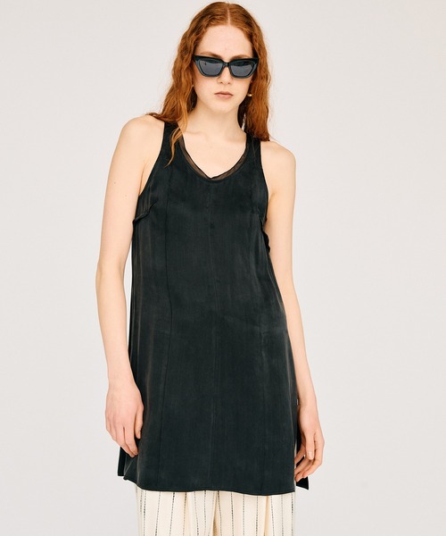PRANK PROJECT(プランクプロジェクト)の「サテンタンクチュニック / Satin Tank Tunic(チュニック・レディース・ホワイト/ピンク/ブラック・FREE)」の18枚目の写真