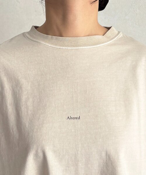 un dix cors(アンディコール)の「ピグメントオーバーロゴTEE(Tシャツ/カットソー・レディース・チャコールグレー/オフホワイト/ピンク/ベージュ・FREE)」の11枚目の写真