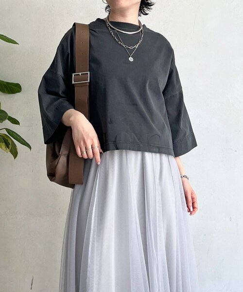 un dix cors(アンディコール)の「ピグメントオーバーロゴTEE(Tシャツ/カットソー・レディース・チャコールグレー/オフホワイト/ピンク/ベージュ・FREE)」の17枚目の写真