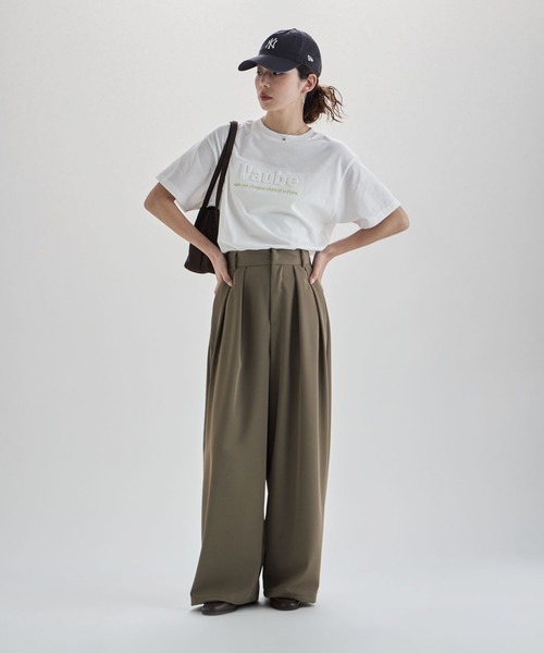 etoll.(エトル)の「UVカット&接触冷感 3DエンボスロゴTシャツ(Tシャツ/カットソー・レディース・イエロー/オフホワイト/ブラック/チャコール・FREE)」の14枚目の写真