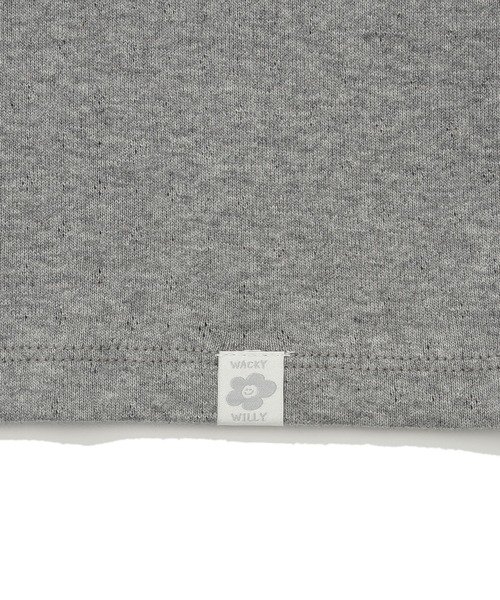 Wacky WiLLy（ワッキーウィリー）の「WOMEN'S HENRY NECK EYELET SHORT SLEEVE T-SHIRT（Tシャツ/カットソー・レディース・クリーム/グレー・SMALL/MEDIUM）」の16枚目の写真