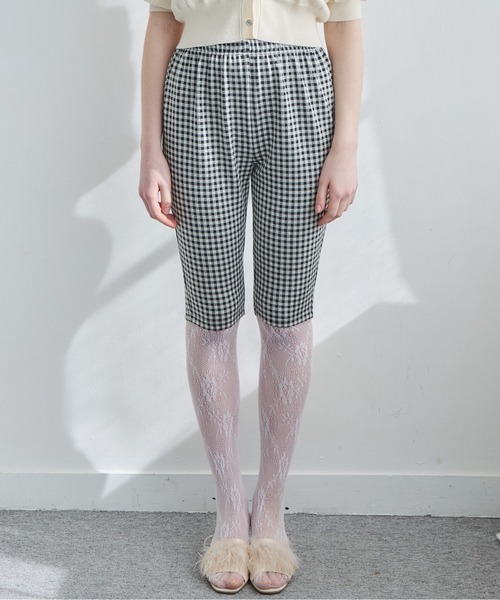 etre loin(エトルワン)の「ギンガムチェックサブリナストレッチパンツ / Gingham check sabrina stretch pants(その他パンツ・レディース・ピンク/ブルー/ブラック・M)」の10枚目の写真
