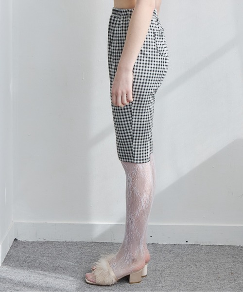 etre loin(エトルワン)の「ギンガムチェックサブリナストレッチパンツ / Gingham check sabrina stretch pants(その他パンツ・レディース・ピンク/ブルー/ブラック・M)」の11枚目の写真