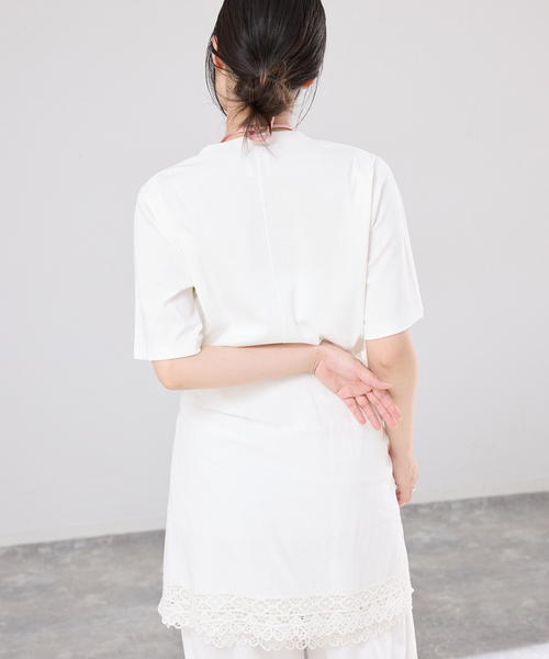 IENA（イエナ）の「GGG/ジージージー CN PLEAT T Tシャツ 02-01-1868（Tシャツ/カットソー・レディース・ブラック/オリーブ/ホワイト・FREE）」の16枚目の写真