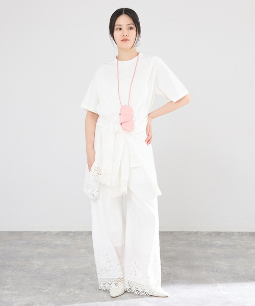 IENA（イエナ）の「GGG/ジージージー CN PLEAT T Tシャツ 02-01-1868（Tシャツ/カットソー・レディース・ブラック/オリーブ/ホワイト・FREE）」の17枚目の写真