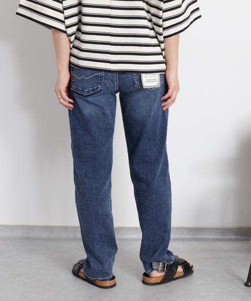 cepo(セポ)の「〈接触冷感 / UVカット〉ICE クロップドストレッチデニムパンツ(デニムパンツ・レディース・ブラック/ブルー系2/ブルー系1/ベージュ/ブルー系3・L/M/S)」の14枚目の写真