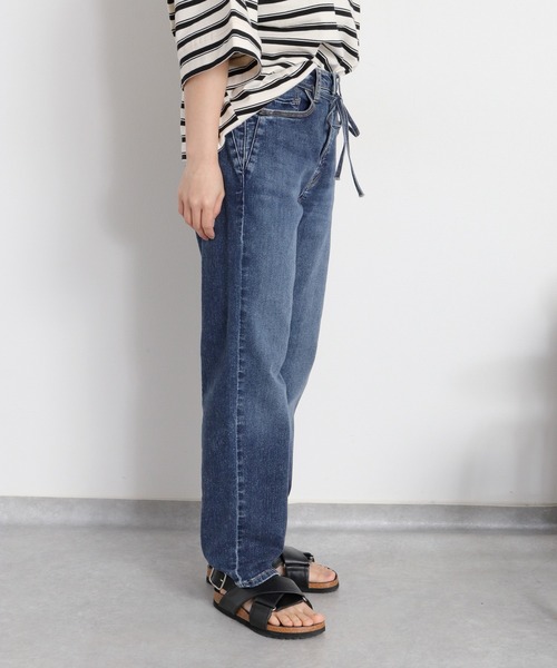 cepo(セポ)の「〈接触冷感 / UVカット〉ICE クロップドストレッチデニムパンツ(デニムパンツ・レディース・ブラック/ブルー系2/ブルー系1/ベージュ/ブルー系3・L/M/S)」の15枚目の写真