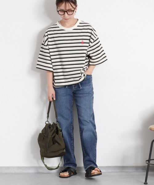 cepo(セポ)の「〈接触冷感 / UVカット〉ICE クロップドストレッチデニムパンツ(デニムパンツ・レディース・ブラック/ブルー系2/ブルー系1/ベージュ/ブルー系3・L/M/S)」の6枚目の写真