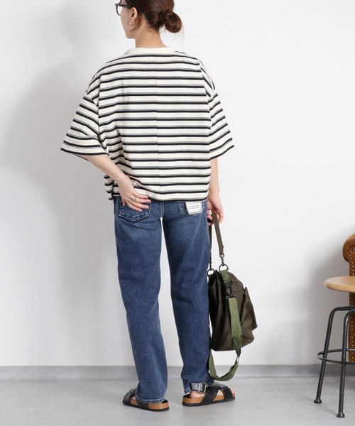 cepo(セポ)の「〈接触冷感 / UVカット〉ICE クロップドストレッチデニムパンツ(デニムパンツ・レディース・ブラック/ブルー系2/ブルー系1/ベージュ/ブルー系3・L/M/S)」の9枚目の写真