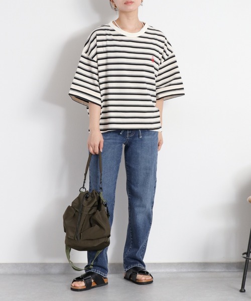 cepo(セポ)の「〈接触冷感 / UVカット〉ICE クロップドストレッチデニムパンツ(デニムパンツ・レディース・ブラック/ブルー系2/ブルー系1/ベージュ/ブルー系3・L/M/S)」の11枚目の写真