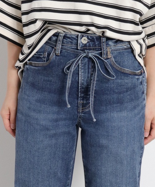 cepo(セポ)の「〈接触冷感 / UVカット〉ICE クロップドストレッチデニムパンツ(デニムパンツ・レディース・ブラック/ブルー系2/ブルー系1/ベージュ/ブルー系3・L/M/S)」の17枚目の写真