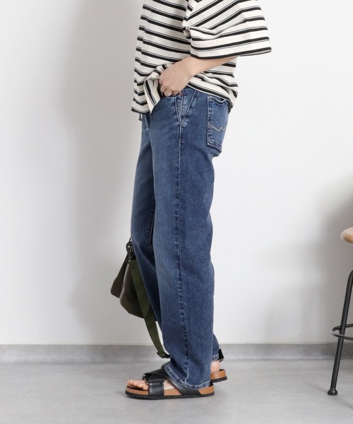 cepo(セポ)の「〈接触冷感 / UVカット〉ICE クロップドストレッチデニムパンツ(デニムパンツ・レディース・ブラック/ブルー系2/ブルー系1/ベージュ/ブルー系3・L/M/S)」の12枚目の写真