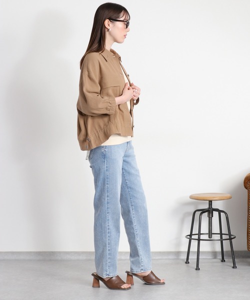 cepo(セポ)の「〈接触冷感 / UVカット〉ICE クロップドストレッチデニムパンツ(デニムパンツ・レディース・ブラック/ブルー系2/ブルー系1/ベージュ/ブルー系3・L/M/S)」の22枚目の写真