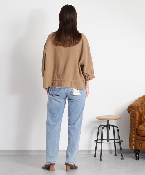 cepo(セポ)の「〈接触冷感 / UVカット〉ICE クロップドストレッチデニムパンツ(デニムパンツ・レディース・ブラック/ブルー系2/ブルー系1/ベージュ/ブルー系3・L/M/S)」の21枚目の写真