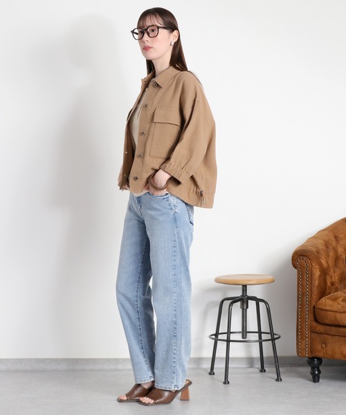 cepo(セポ)の「〈接触冷感 / UVカット〉ICE クロップドストレッチデニムパンツ(デニムパンツ・レディース・ブラック/ブルー系2/ブルー系1/ベージュ/ブルー系3・L/M/S)」の19枚目の写真