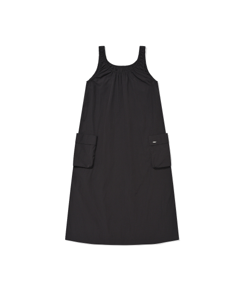 COVERNAT WOMAN(カバーナットウーマン)の「ウィメンズカーゴポケットスリーブレスワンピースチャコール(Tシャツ/カットソー・レディース・その他・WS/WM)」の3枚目の写真