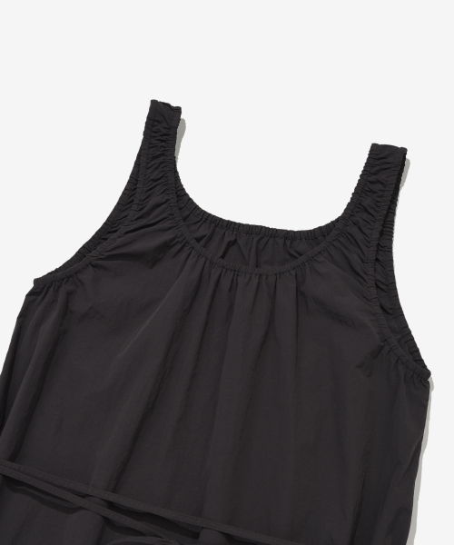 COVERNAT WOMAN(カバーナットウーマン)の「ウィメンズカーゴポケットスリーブレスワンピースチャコール(Tシャツ/カットソー・レディース・その他・WS/WM)」の7枚目の写真