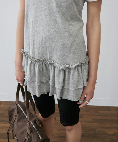 Rohwel(ローウェル)の「Stud Detail Camisole Dress / スタッズディティールキャミワソールワンピース(キャミソール・レディース・ホワイト/グレー・FREE)」の10枚目の写真