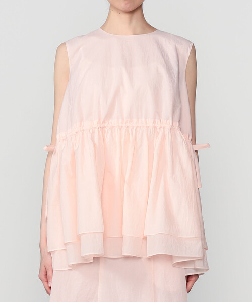 Bshop(ビショップ)の「eunoia | ノースリーブブラウス WOMEN(シャツ/ブラウス・レディース・ピンク/ブラック・ONE)」の12枚目の写真