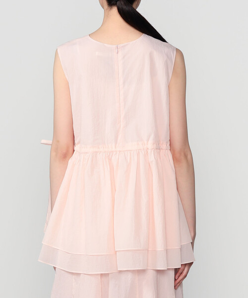 Bshop(ビショップ)の「eunoia | ノースリーブブラウス WOMEN(シャツ/ブラウス・レディース・ピンク/ブラック・ONE)」の14枚目の写真