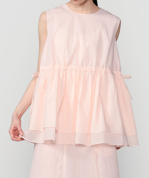 Bshop(ビショップ)の「eunoia | ノースリーブブラウス WOMEN(シャツ/ブラウス・レディース・ピンク/ブラック・ONE)」の15枚目の写真