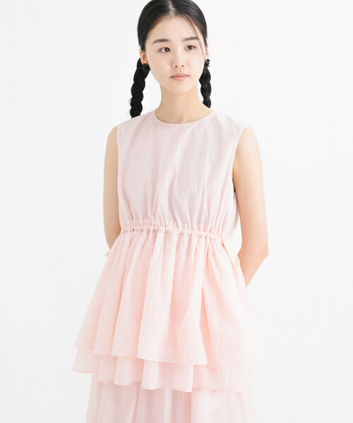 Bshop(ビショップ)の「eunoia | ノースリーブブラウス WOMEN(シャツ/ブラウス・レディース・ピンク/ブラック・ONE)」の20枚目の写真