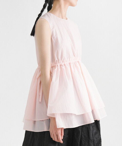 Bshop(ビショップ)の「eunoia | ノースリーブブラウス WOMEN(シャツ/ブラウス・レディース・ピンク/ブラック・ONE)」の21枚目の写真