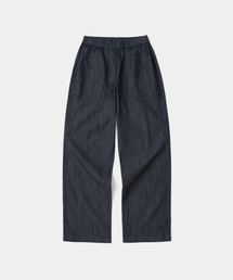 banding denim pants wide fit(womens) rinsed