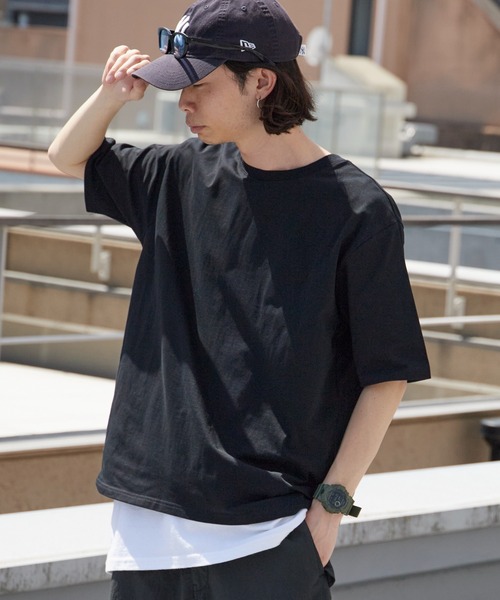 ROOPTOKYO（ループトウキョウ）の「エクストラタッチコットンクルーネックTシャツ 無地 半袖Tシャツ 秋 秋服 2026年秋冬（Tシャツ/カットソー・メンズ・ホワイト/ブラック・S/M/L）」の9枚目の写真