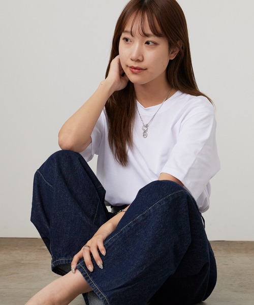 ROOPTOKYO（ループトウキョウ）の「エクストラタッチコットンクルーネックTシャツ 無地 半袖Tシャツ 秋 秋服 2026年秋冬（Tシャツ/カットソー・メンズ・ホワイト/ブラック・S/M/L）」の21枚目の写真