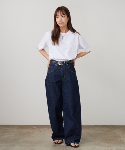 ROOPTOKYO（ループトウキョウ）の「エクストラタッチコットンクルーネックTシャツ 無地 半袖Tシャツ 秋 秋服 2026年秋冬（Tシャツ/カットソー・メンズ・ホワイト/ブラック・S/M/L）」の19枚目の写真