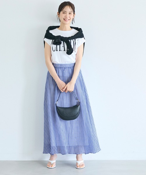 coca(coca)(コカ)の「シアーチェックイージースカート(スカート・レディース・B/A・L/M)」の9枚目の写真