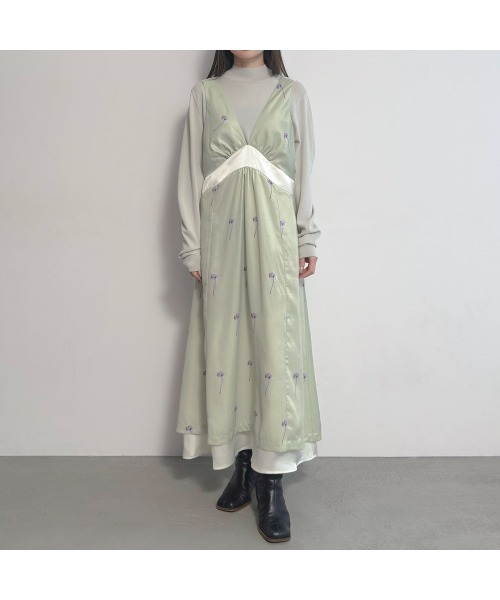 COMMON+HAUS(コモンハウス)の「プリント柄サロペットワンピース(ワンピース・レディース・ライム/ブラウン・M/L)」の21枚目の写真