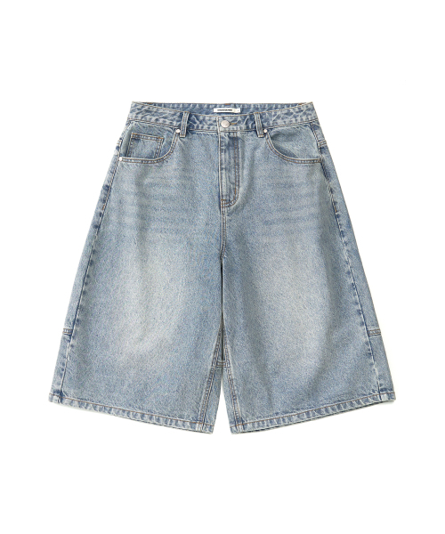 EXCONTAINER(エックスコンテナ)の「インシジョン バミューダデニムパンツ (ライトブルー)(その他パンツ・メンズ・その他・SMALL/MEDIUM/LARGE/X-LARGE)」の2枚目の写真