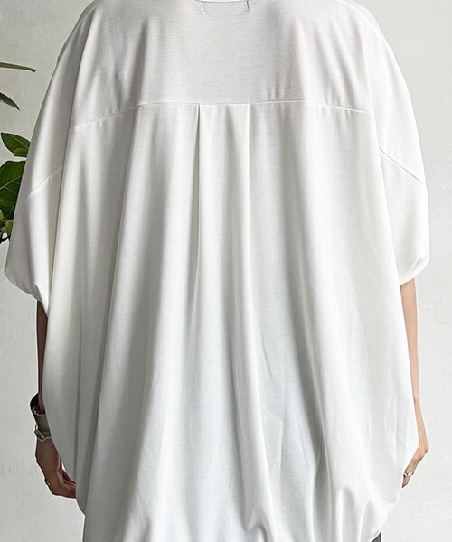 un dix cors(アンディコール)の「ドロストスキッパープルオーバー(Tシャツ/カットソー・レディース・オレンジ/ブラック/ブルー/オフホワイト・FREE)」の14枚目の写真
