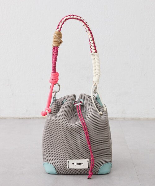 CIAOPANIC TYPY(チャオパニックティピー)の「:【TYNNE.】【軽量】2WAY配色メッシュロープ巾着バッグ(ショルダーバッグ・レディース・キャメル/グレー/カーキ/ブラック・ONE SIZE)」の20枚目の写真