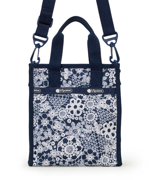 LeSportsac(レスポートサック)の「MINI N/S TOTE フローラルレースネイビー(ショルダーバッグ・レディース・ブルー・FREE)」の3枚目の写真
